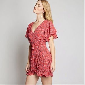 BB Dakota- Instant Enchantment Faux Wrap Dress